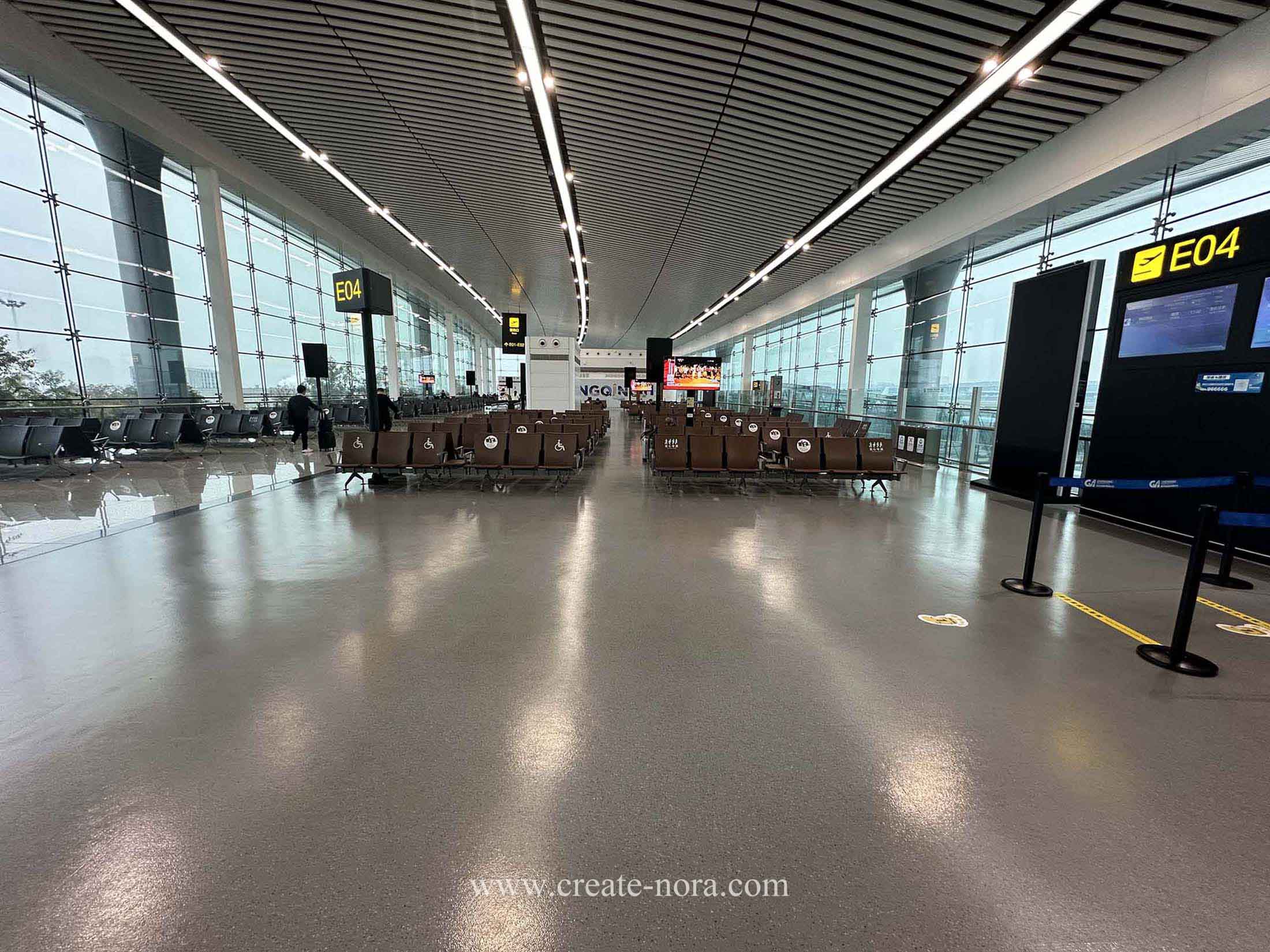 photo of nora rubber flooring in Chongqing Jiangbei Airport T3 1